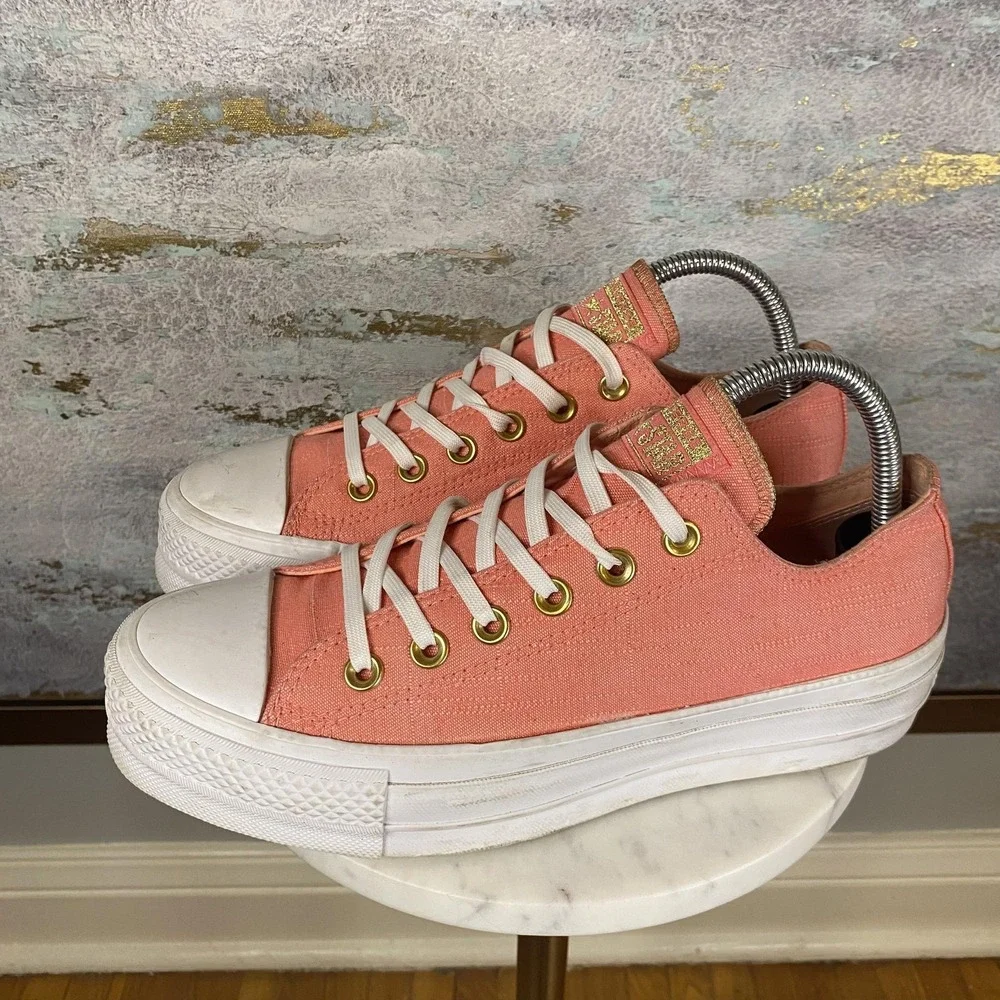 Converse Chuck Taylor All Star Lift Shoes Womens Size 8 Pink Platform Sneakers